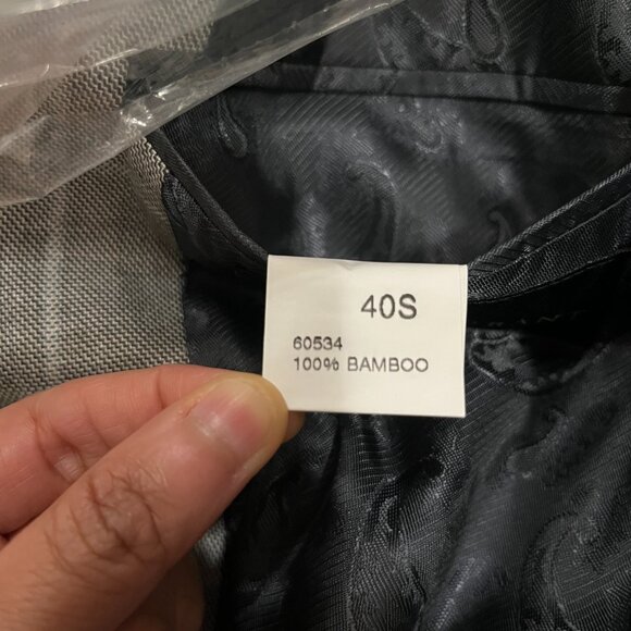 Arnold Brant Mens Sport Coat Gray Windowpane Lightweight Blazer 40S corporate - Picture 11 of 12